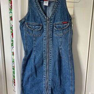 Squeeze Jeans Denim Zip-Up Dress